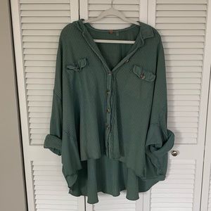 Free people one scout jacket RARE green
